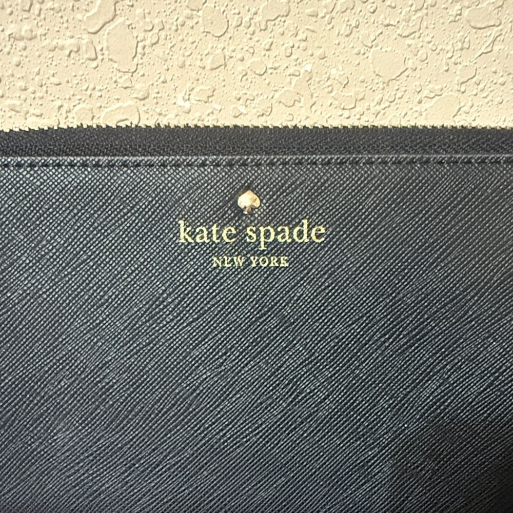 Kate Spade Black Zip-Around Wallet wristlet - Picture 2 of 6